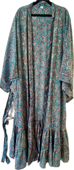 Load image into Gallery viewer, Kimono/dress with ruffle