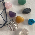 Load image into Gallery viewer, Crystal necklace 7 gemstones