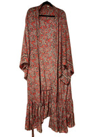 Load image into Gallery viewer, Kimono/dress with ruffle