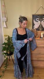 Load image into Gallery viewer, Kimono/dress with ruffle