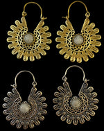 Load image into Gallery viewer, 6. Bronze Earrings with Semi-Precious Stones