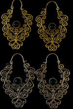 Load image into Gallery viewer, 5. Bronze Earrings with Semi-Precious Stones