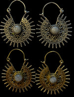 Load image into Gallery viewer, 3. Bronze Earrings with Semi-Precious Stones