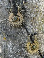 Load image into Gallery viewer, 3. Bronze Earrings with Semi-Precious Stones