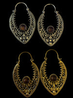 Load image into Gallery viewer, 7. Bronze Earrings with Semi-Precious Stones