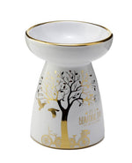 Ladda upp bild till gallerivisning, Eden Metallic Guldträd Aromalampa för Olja och Vax i Keramik
