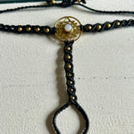 Load image into Gallery viewer, 3. Flower of Life Macramé Hand Jewelry Bracelet
