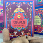 Ladda upp bild till gallerivisning, Golden India Cinnamon backflow rökelsekoner kryddig kaneldoft
