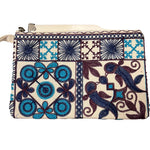 Load image into Gallery viewer, Broderad handledsväska från Indien – unik färgstark clutch
