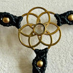 Load image into Gallery viewer, 4. Flower of Life Macramé Hand Jewelry Bracelet
