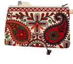 Load image into Gallery viewer, Broderad handledsväska från Indien – unik färgstark clutch

