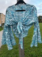 Ladda upp bild till gallerivisning, Knyt blus bomull
