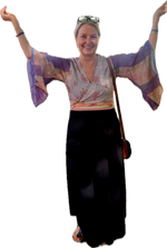 Load image into Gallery viewer, Silk tie top with wide sleeves
