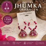 Ladda upp bild till gallerivisning, Stora indiska Jhumka-örhängen med pärlor – unika exemplar
