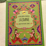 Ladda upp bild till gallerivisning, Golden India Jasmine backflow rökelsekoner blommig jasmin doft

