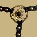 Ladda upp bild till gallerivisning, 1. Flower of Life Handsmyckesarmband i makramé
