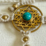 Load image into Gallery viewer, 3. Flower of Life Macramé Hand Jewelry Bracelet
