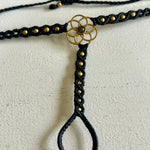 Load image into Gallery viewer, 4. Flower of Life Macramé Hand Jewelry Bracelet
