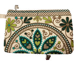 Load image into Gallery viewer, Broderad handledsväska från Indien – unik färgstark clutch
