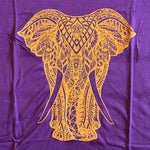 Load image into Gallery viewer, linne med elefant tryck viskos sommarkläder lila 
