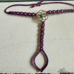 Load image into Gallery viewer, 4. Flower of Life Macramé Hand Jewelry Bracelet

