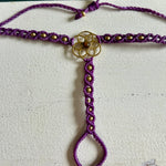 Load image into Gallery viewer, 4. Flower of Life Macramé Hand Jewelry Bracelet
