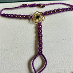 Load image into Gallery viewer, 4. Flower of Life Macramé Hand Jewelry Bracelet

