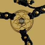 Ladda upp bild till gallerivisning, 1. Flower of Life Handsmyckesarmband i makramé
