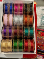 Ladda upp bild till gallerivisning, Indiska barnbangles 2:2 – 6 st, glitter &amp; enfärgade
