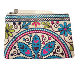 Load image into Gallery viewer, Broderad handledsväska från Indien – unik färgstark clutch
