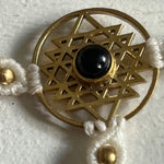 Load image into Gallery viewer, 3. Flower of Life Macramé Hand Jewelry Bracelet
