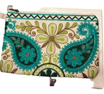 Load image into Gallery viewer, Broderad handledsväska från Indien – unik färgstark clutch
