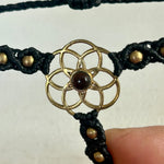Load image into Gallery viewer, 4. Flower of Life Macramé Hand Jewelry Bracelet
