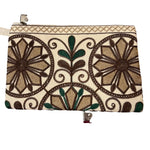 Load image into Gallery viewer, Broderad handledsväska från Indien – unik färgstark clutch
