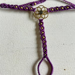 Load image into Gallery viewer, 4. Flower of Life Macramé Hand Jewelry Bracelet
