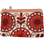 Load image into Gallery viewer, Broderad handledsväska från Indien – unik färgstark clutch
