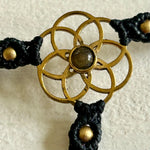 Load image into Gallery viewer, 4. Flower of Life Macramé Hand Jewelry Bracelet
