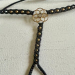 Load image into Gallery viewer, 4. Flower of Life Macramé Hand Jewelry Bracelet
