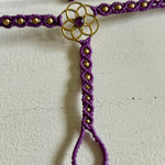 Load image into Gallery viewer, 4. Flower of Life Macramé Hand Jewelry Bracelet
