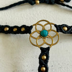 Load image into Gallery viewer, 4. Flower of Life Macramé Hand Jewelry Bracelet
