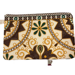 Load image into Gallery viewer, Broderad handledsväska från Indien – unik färgstark clutch
