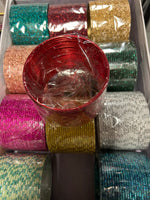 Ladda upp bild till gallerivisning, Färgglada indiska bangles med glitter – 6 st för 20 kr
