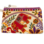 Load image into Gallery viewer, Broderad handledsväska från Indien – unik färgstark clutch
