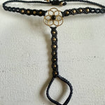 Load image into Gallery viewer, 4. Flower of Life Macramé Hand Jewelry Bracelet
