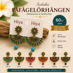 Load image into Gallery viewer, Indiska påfågelörhängen
