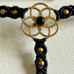 Load image into Gallery viewer, 4. Flower of Life Macramé Hand Jewelry Bracelet
