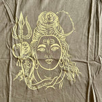 Load image into Gallery viewer, Bohemiskt linne i viskos – lös och luftig modell med unikt tryck Shiva grå
