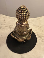 Ladda upp bild till gallerivisning, Buddha och Lotus backflow rökelsebrännare med vattenfall rök effekt för meditation bak
