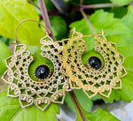 Load image into Gallery viewer, 8. Bronze Earrings with Semi-Precious Stones
