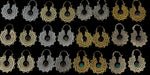 Load image into Gallery viewer, 8. Bronze Earrings with Semi-Precious Stones

